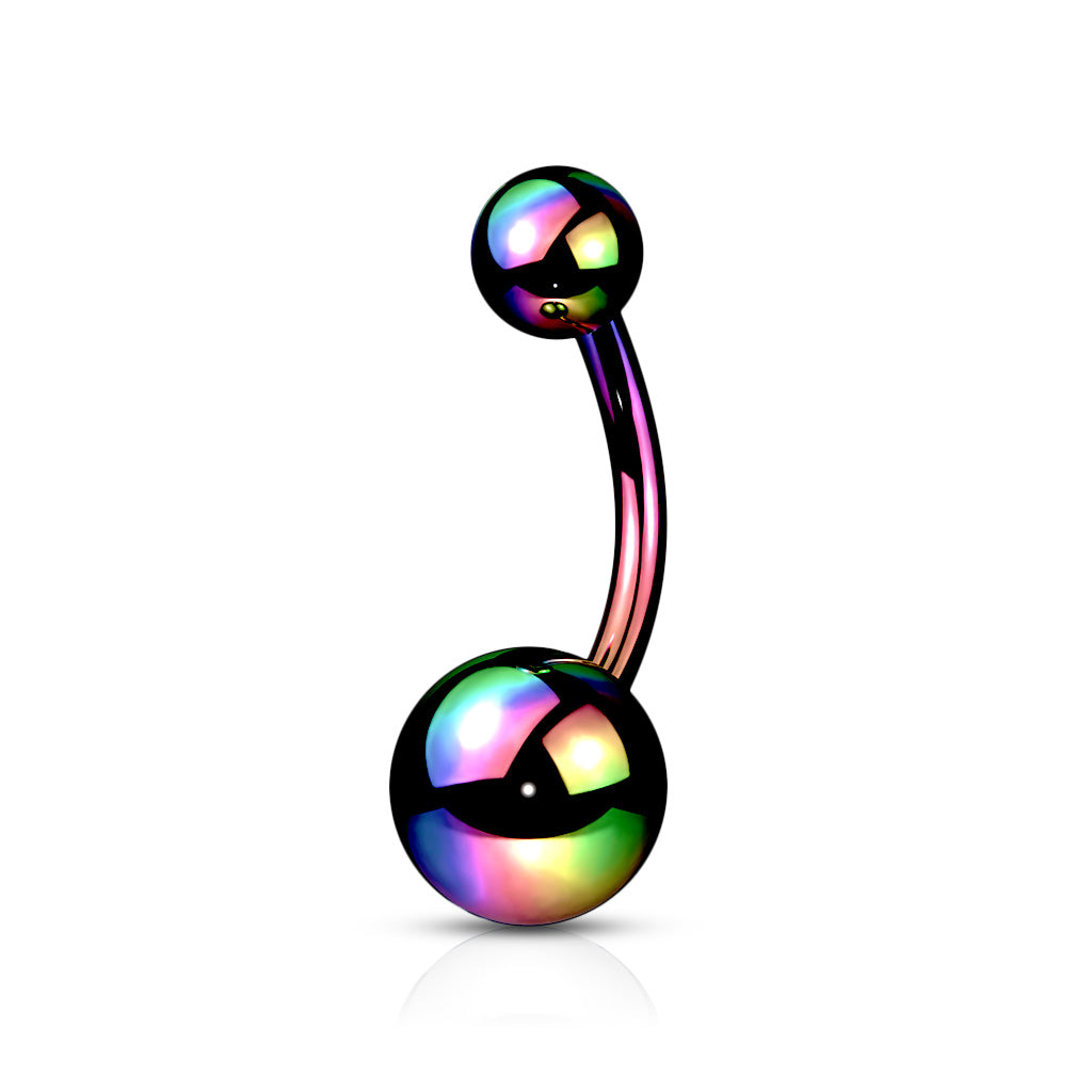 Implant Grade Titanium Externally Threaded Ball Belly Button Ring